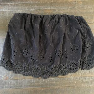 Free People Eyelet Strapless Top